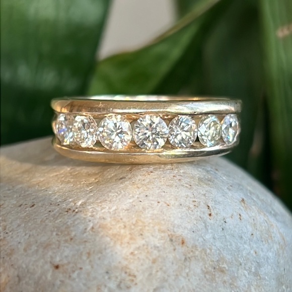 14 karat gold and 2 carat diamond men’s ring - Picture 5 of 7
